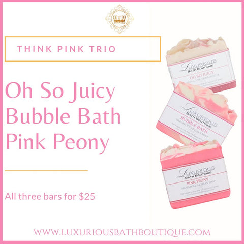 Think Pink Trio from Luxurious Bath Boutique