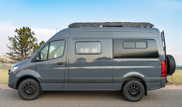 Arctic Tern window gray Sprinter van Boulder Colorado