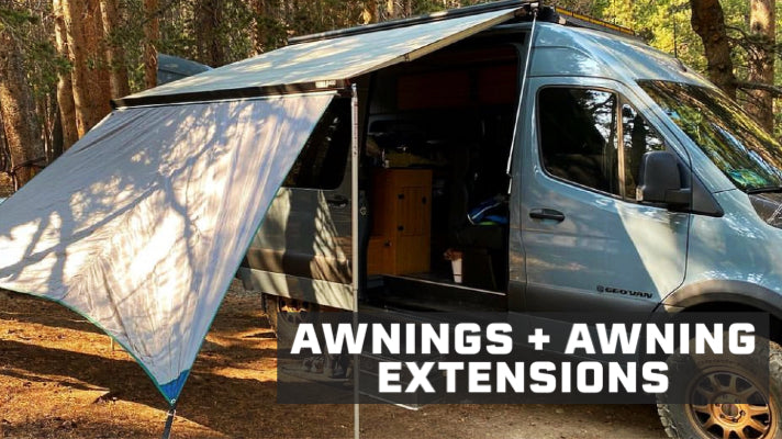 Camper van Awnings and Awning Extensions