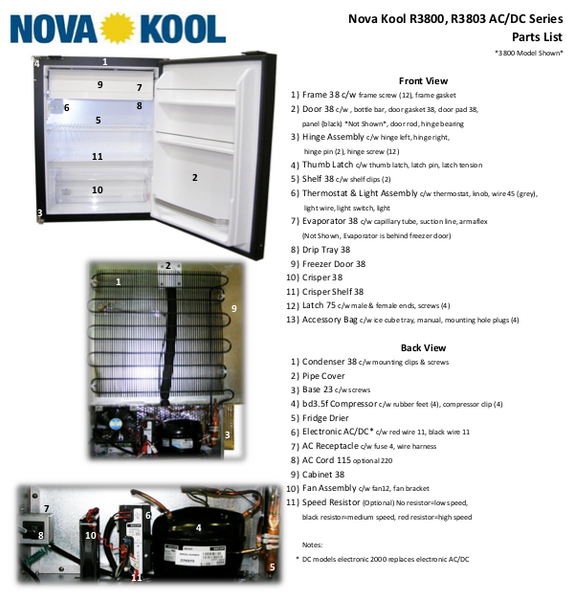 Nova Kool R3100 RV Refrigerator – Campervan HQ