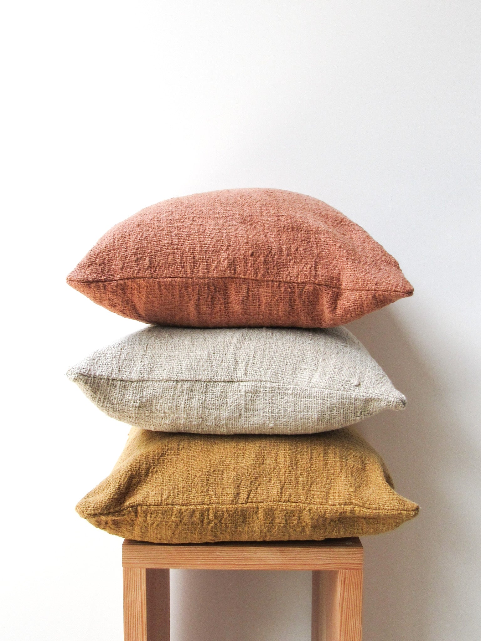 Herb Dyed Pillow Case - Natural