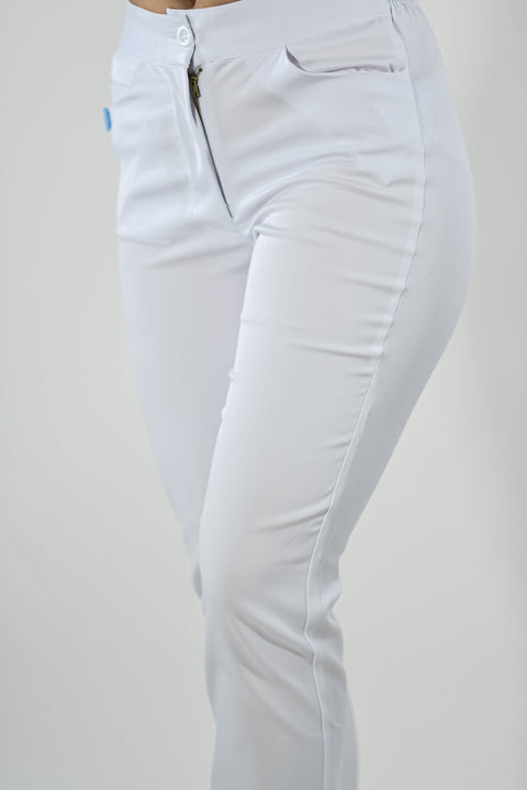 Pantalón 201 Mujer stretch Blanco Antifluido