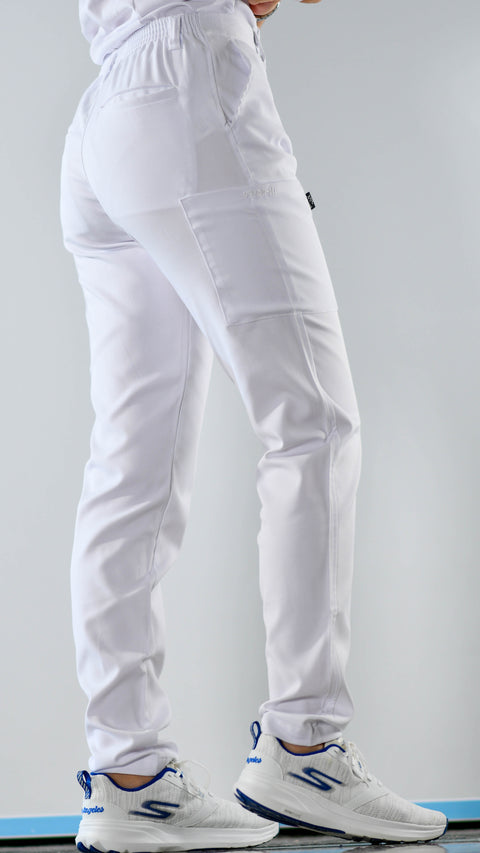 Pantalón 201 Mujer stretch Blanco Antifluido – Sandel Medica
