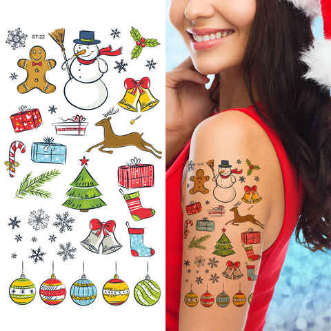 Bulk 72 Pc Holiday Glitter Temporary Tattoos  72 Pc  Oriental Trading