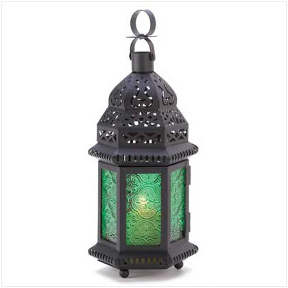 Emerald Green Glass Moroccan Lantern – anniversariesremembered