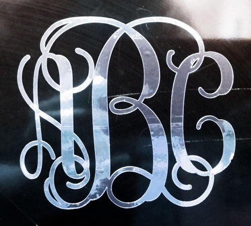 Custom Circle Monogram Die Cut Decal Sticker