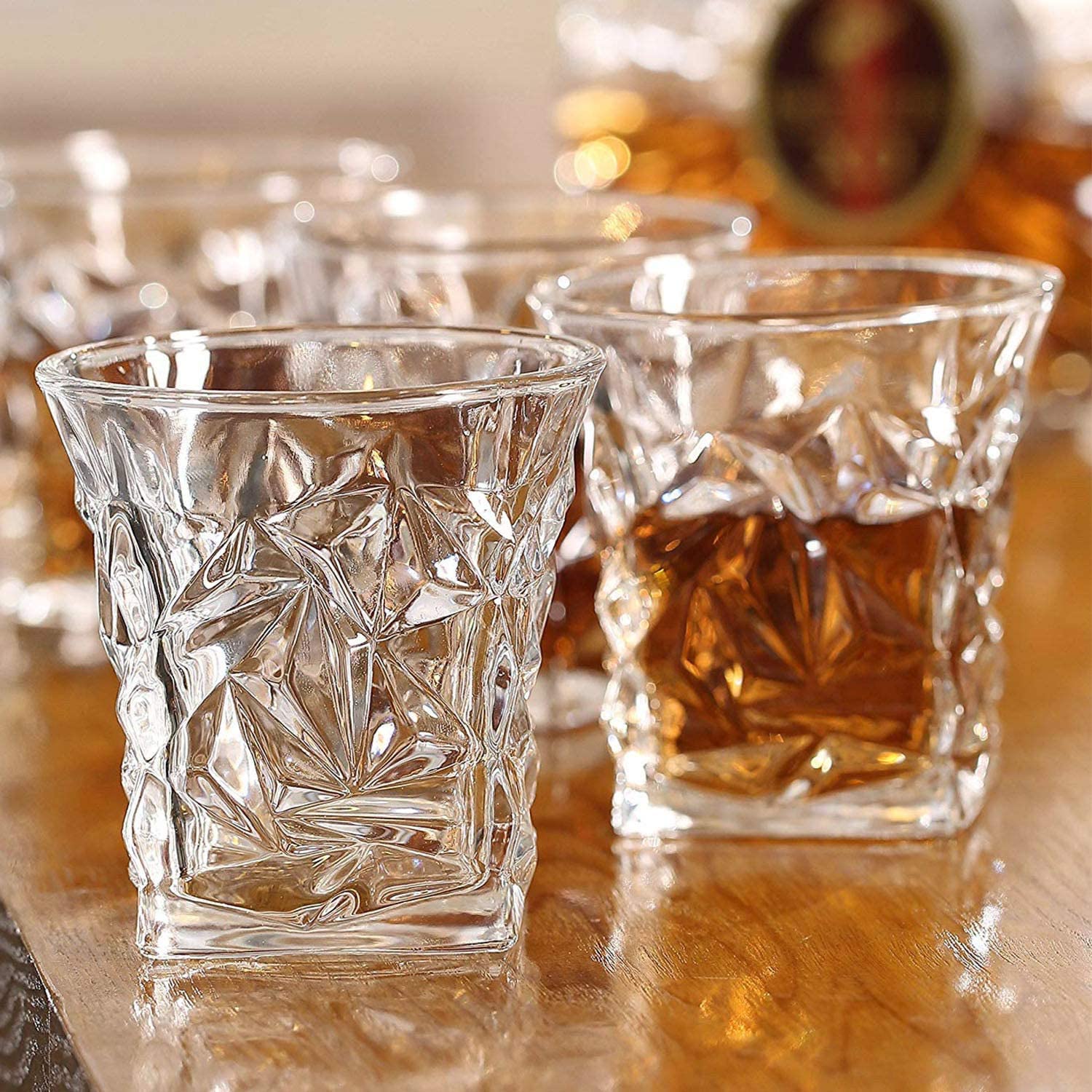 Russian Color Crystal Shot Glasses Stemmed Vodka, Liquor Glassware 6 P