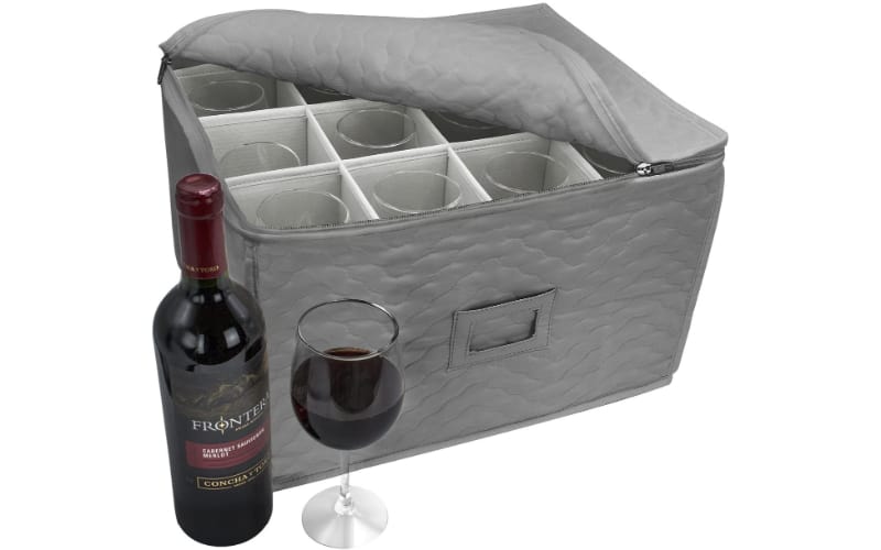 Sorbus Wine Glass Travel Case