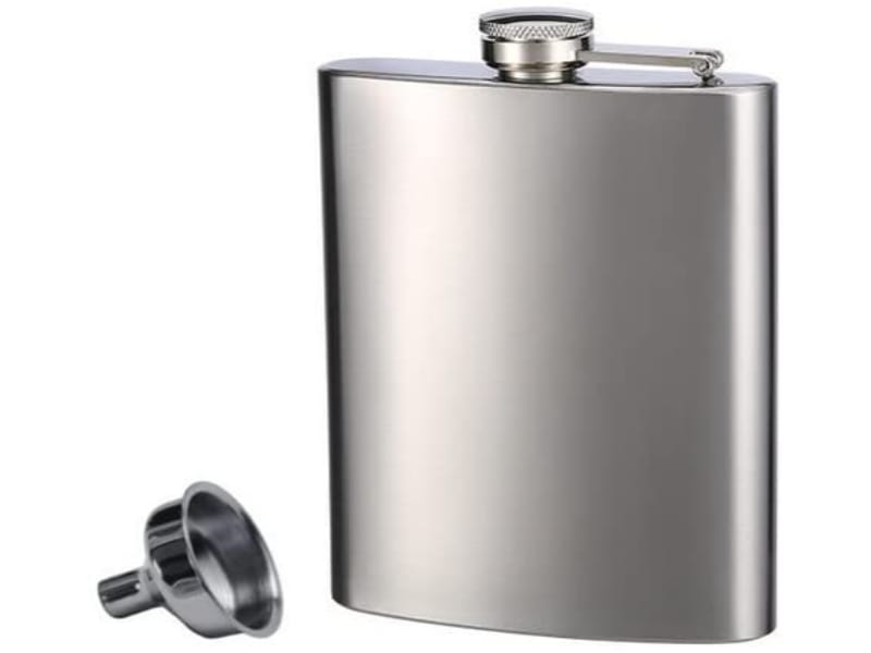 Top Shelf Flasks Stainless Steel Flask &amp; Funnel Set