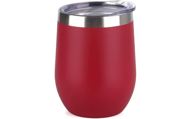 SunWill Vacuum Insulated Wine Tumbler with Lid