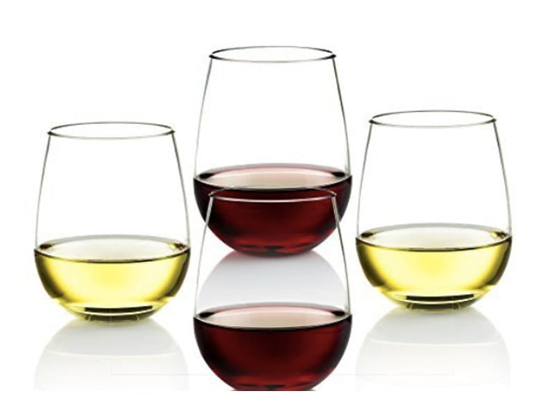 Poolside Plastic Stemless Wine Glasses