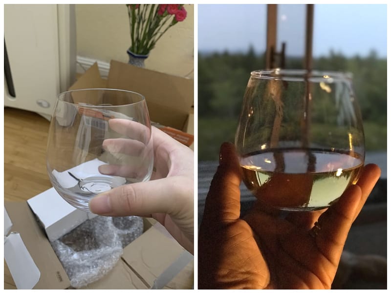 JoyJolt Stemless Reusable Plastic Wine Glass Customer Images