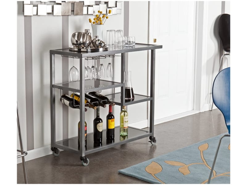 SEI Furniture Bar & Wine Cart 