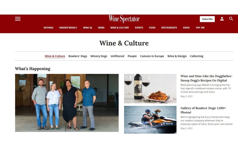 Wine Spectator blog