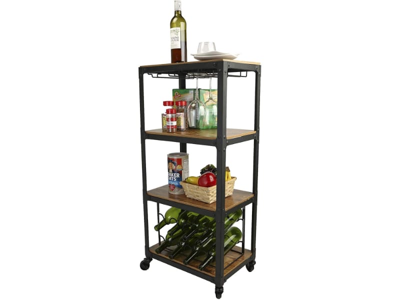 Mind Reader Wine Cart