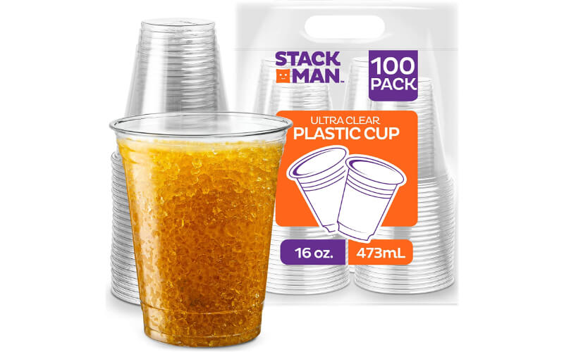 Stack Man Disposable Plastic Cups