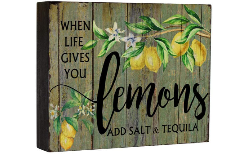 Vintage Lemon Home Wall Decor