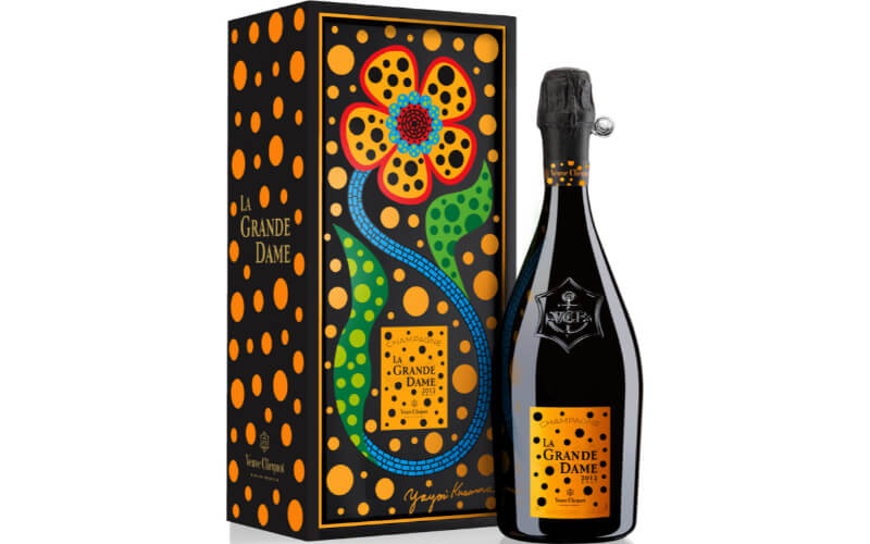 Veuve Clicquot La Grande Dame Yayoi Kusama Limited Edition in Gift Box 2012