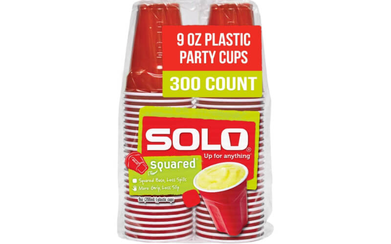 Solo Red Squared Party Cups