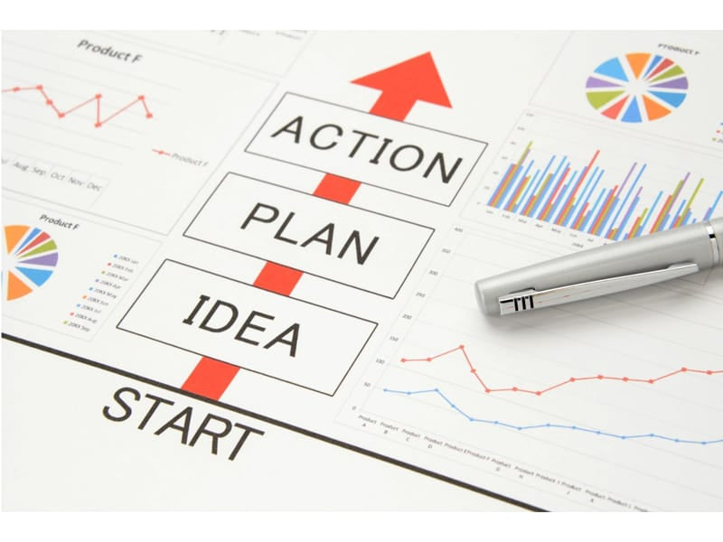 Business concepts, idea, plan, and action