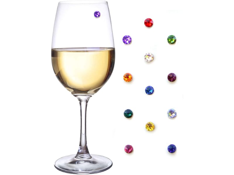 12 pieces Swarovski Crystal Magnetic Wine Charms