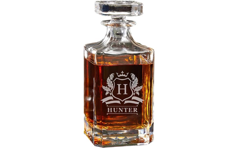 Wedding Party Store Cavalier Design Personalized Decanter Set