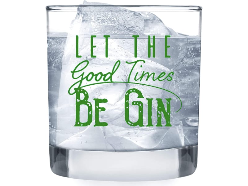  Humor Us Home Goods Lowball Gin Glass