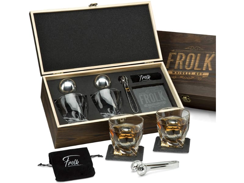 Frolk Premium Whiskey Stones Gift Set