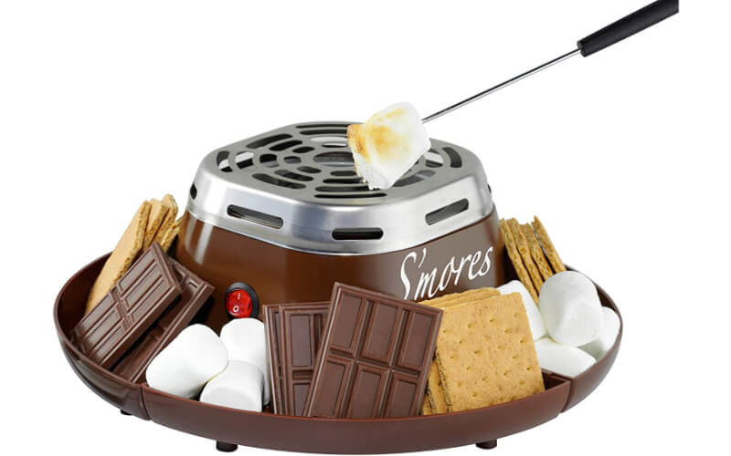 Nostalgia Indoor Electric Stainless Steel S'mores Maker