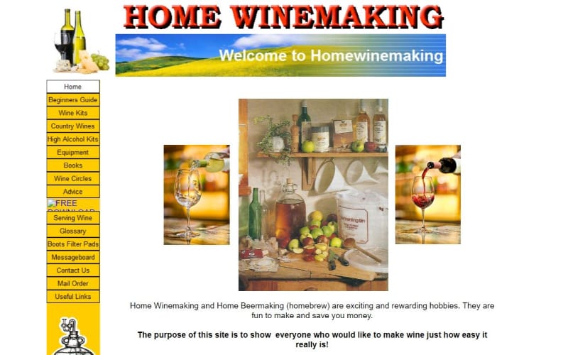 Home Wine Making website