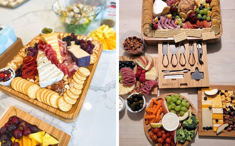 SMIRLY Charcuterie Boards: Large Charcuterie Board Set