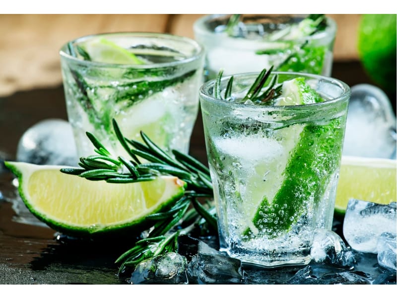  Refreshing Vodka Soda Drink with rosemary