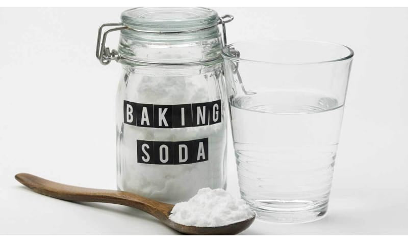 baking soda and water