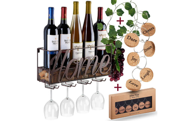 Wall-Mounted Wine Rack