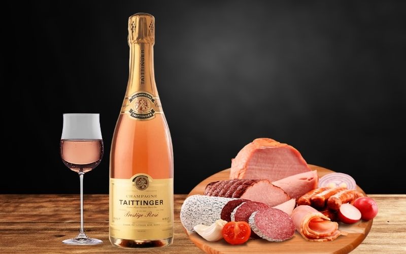 4. Rosé Champagne and Cured meats