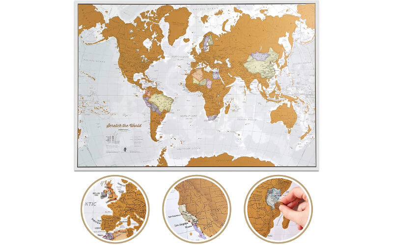 Maps International Scratch The World Travel Map