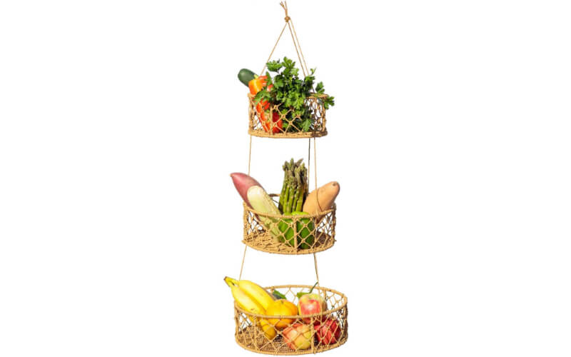 Kitchen Science Hanging Fruit Baskets