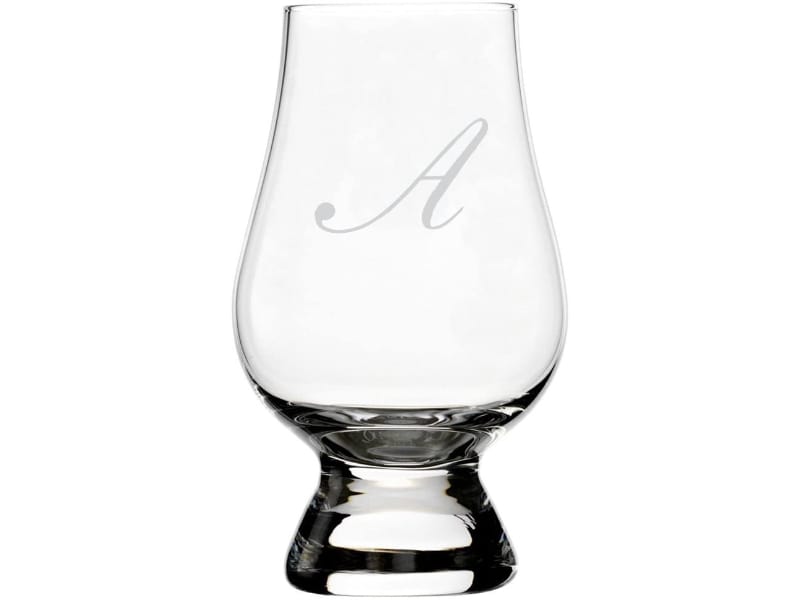 Bix Script Etched Glencairn Glass