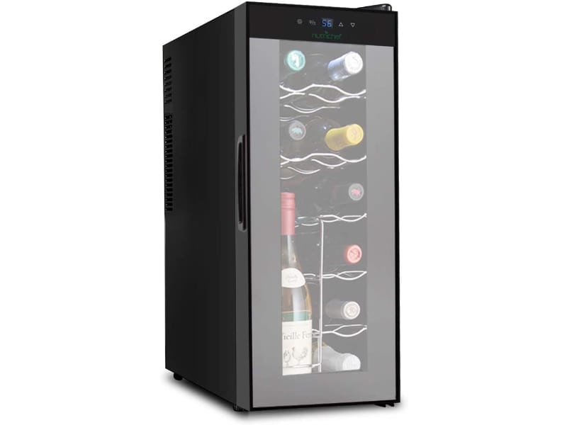 NutriChef 12 Bottle Thermoelectric Wine Cooler