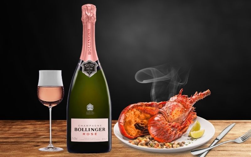 Rosé Champagne and Lobster