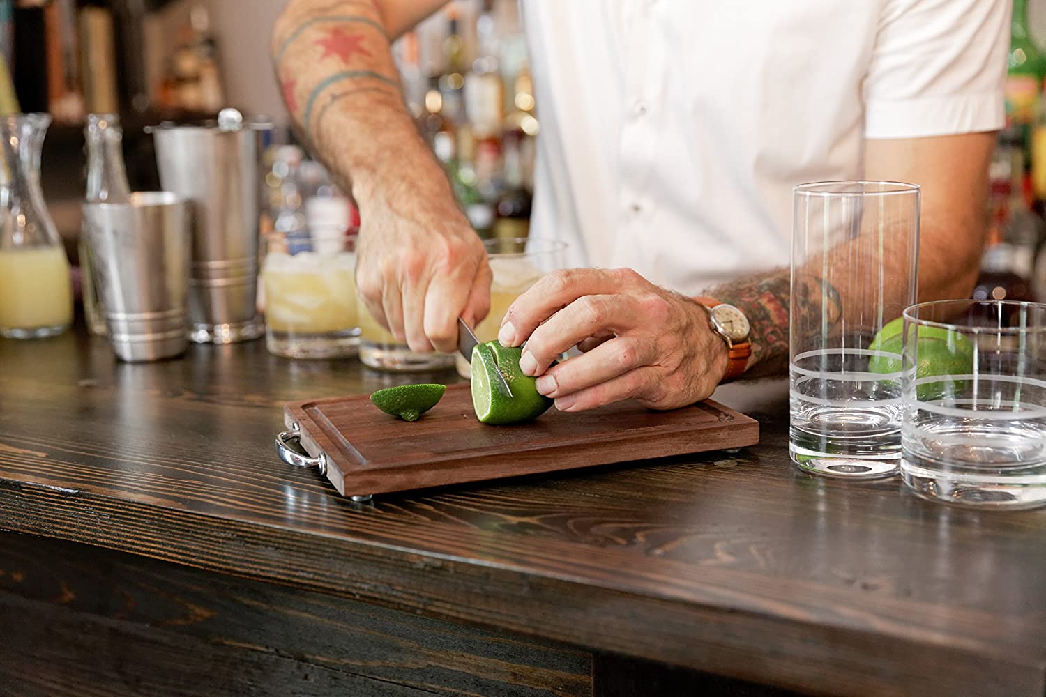 Black Walnut Wood Bar Board