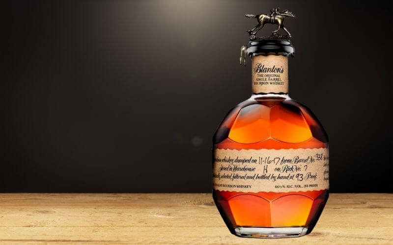 A bottle of Blanton bourbon