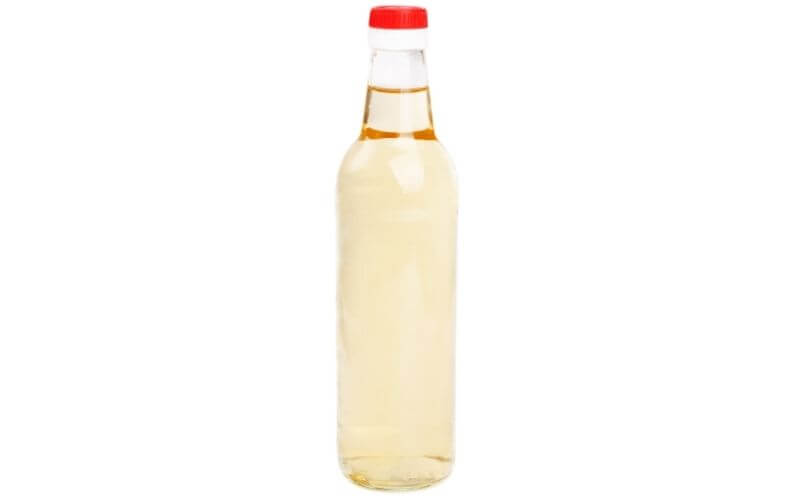 A bottle of white wine vinegar