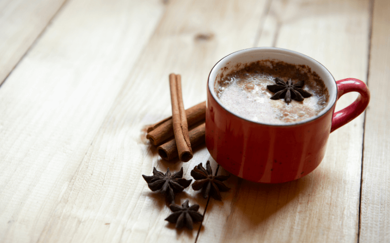 A cup of Autumn Chai Swizzle