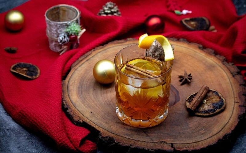 A glass of booze to fit the season