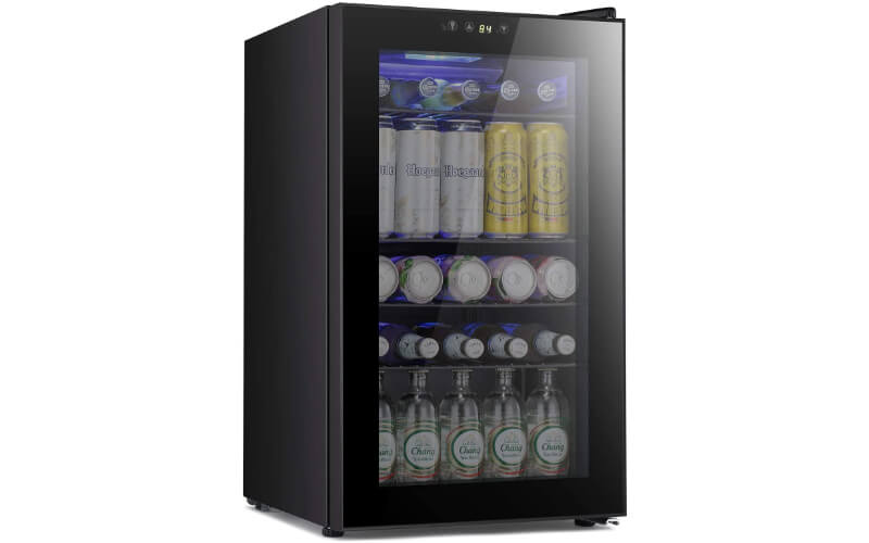 Antarctic Star Black Beverage Refrigerator
