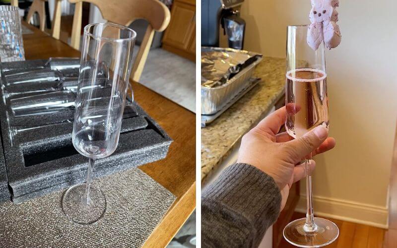 BACLIFE Champagne Flutes 