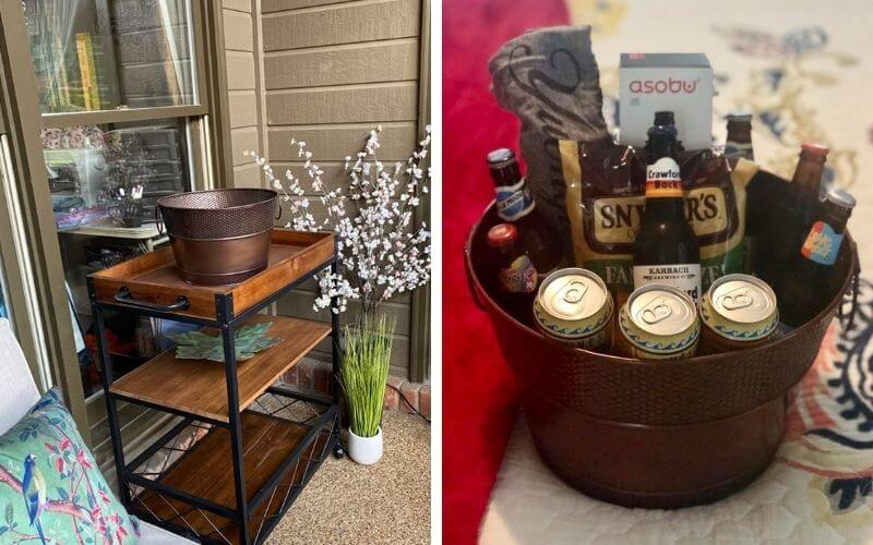 BREKX Copper Galvanized Beverage Tub