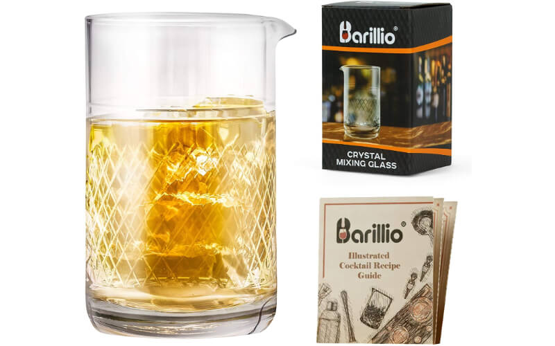 Barillio Crystal Cocktail Mixing Glass