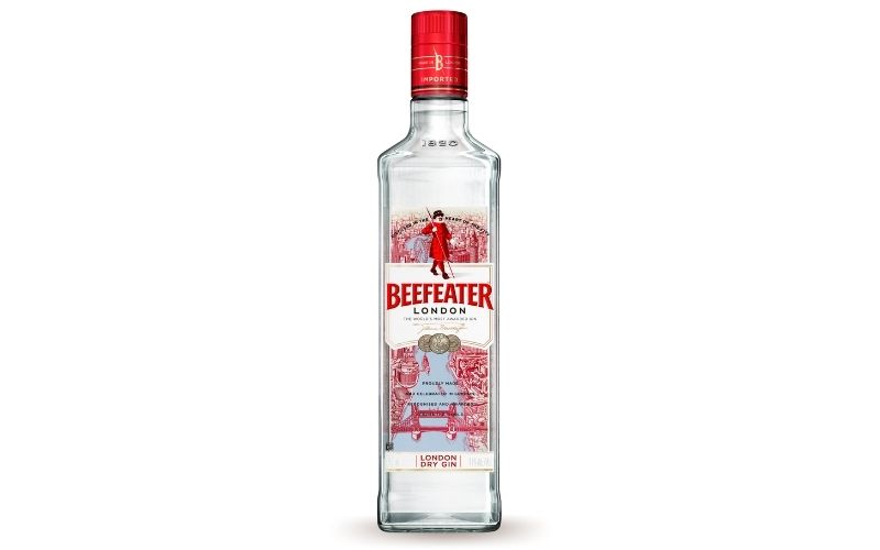 A bottle of Beefeater